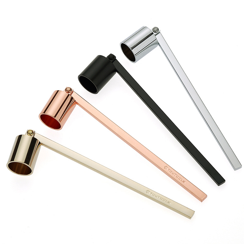 Wick Dipper Tool - สแตนเลสเทียน Snuffer เปลวไฟ wick เครื่องมือโคมไฟน้ํามัน dipper