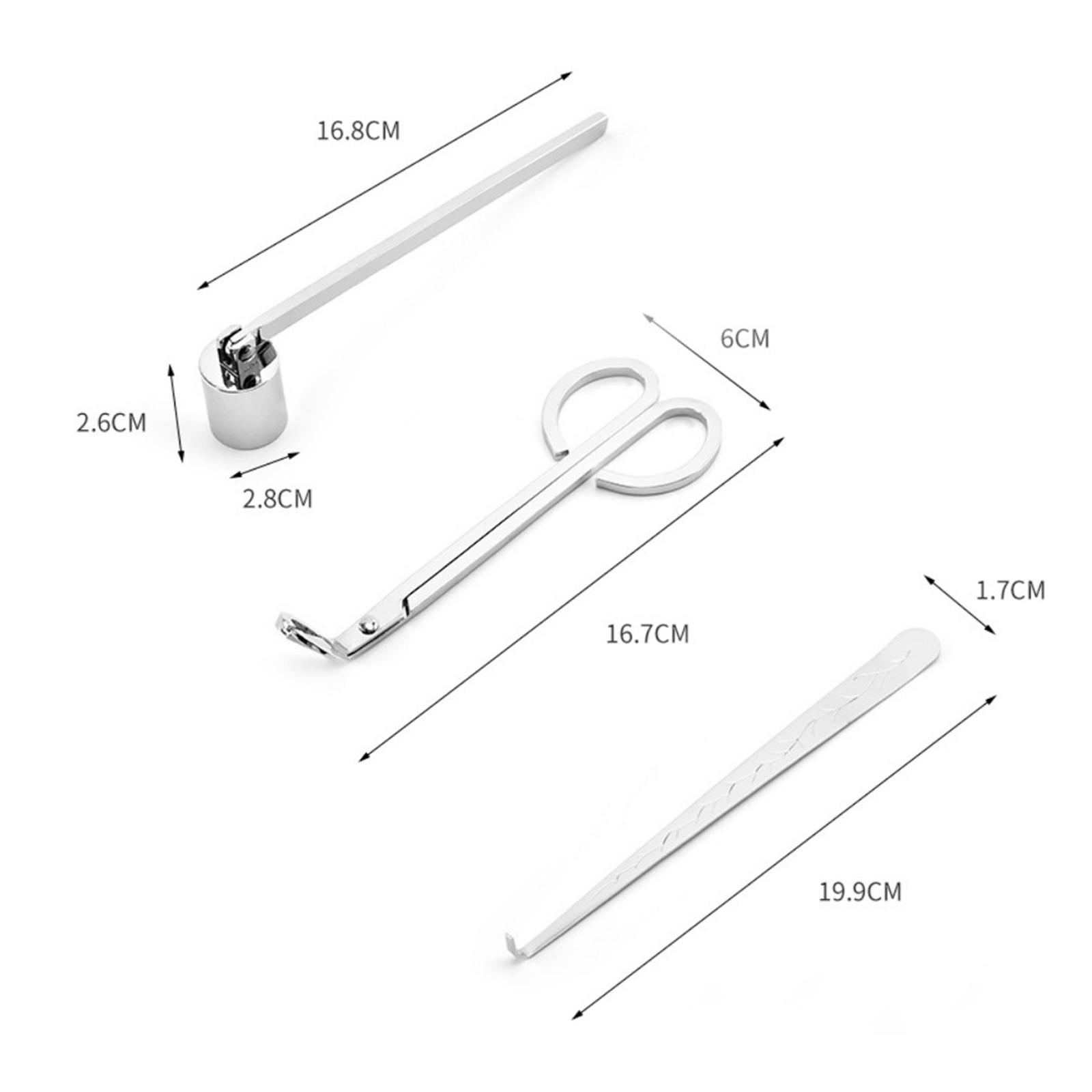 Wick Dipper Tool - ชุดอุปกรณ์เสริมสำหรับเทียน 3 in 1 ประกอบด้วย ที่ดับเทียน,