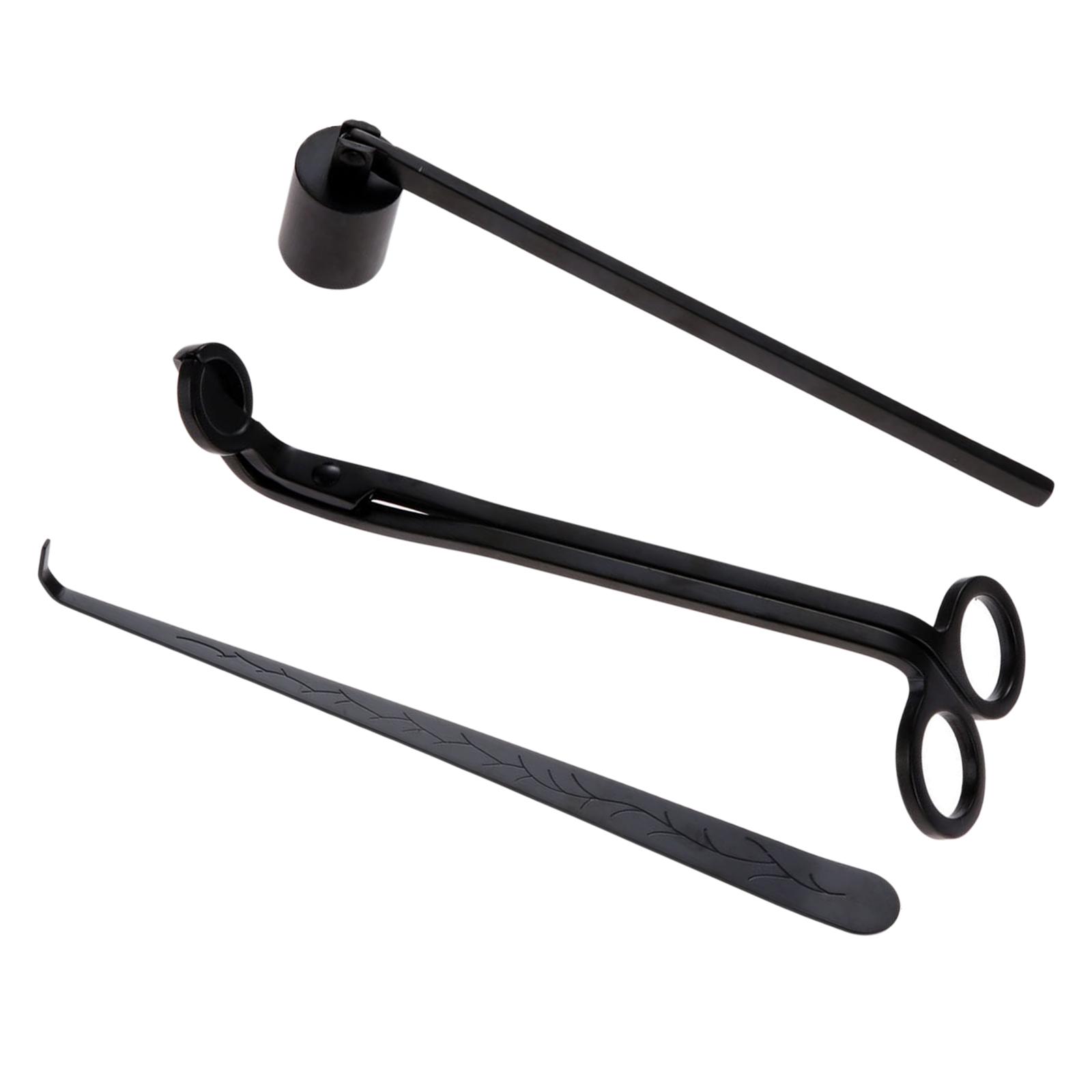 Wick Dipper Tool - ชุดอุปกรณ์เสริมสำหรับเทียน 3 ชิ้น, ชุดประกอบด้วยที่ตัดไส้เทียน, ที่จุ่มไส้เทียน, ชุดเครื่องมือสำหรับเทียน,