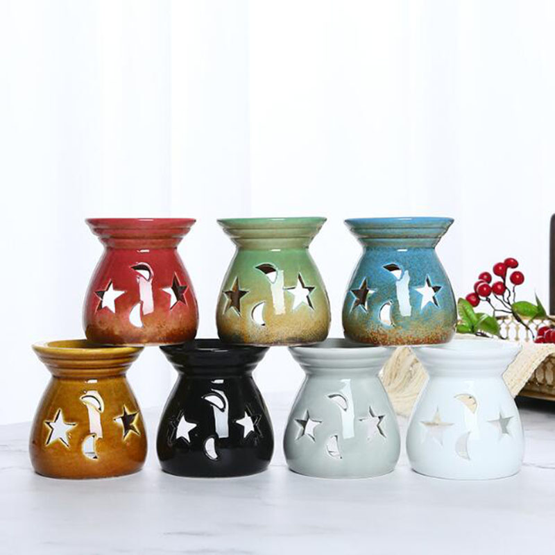 Candle Supplies Essential Oils - เตาเผา Transformation Porcelain Hollow Star Moon