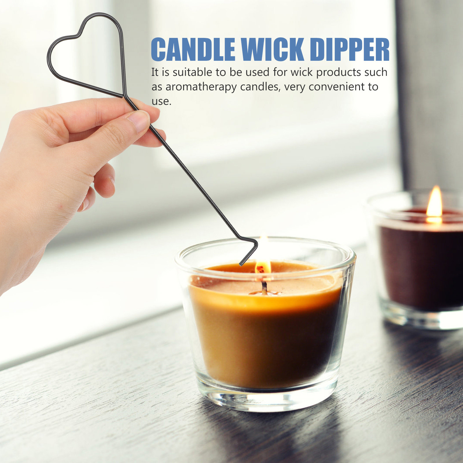 ตะขอดับไฟรูปหัวใจ 4 ชิ้น ทำจาก - Wick Dipper Tool บทวิจารณ์และราคา