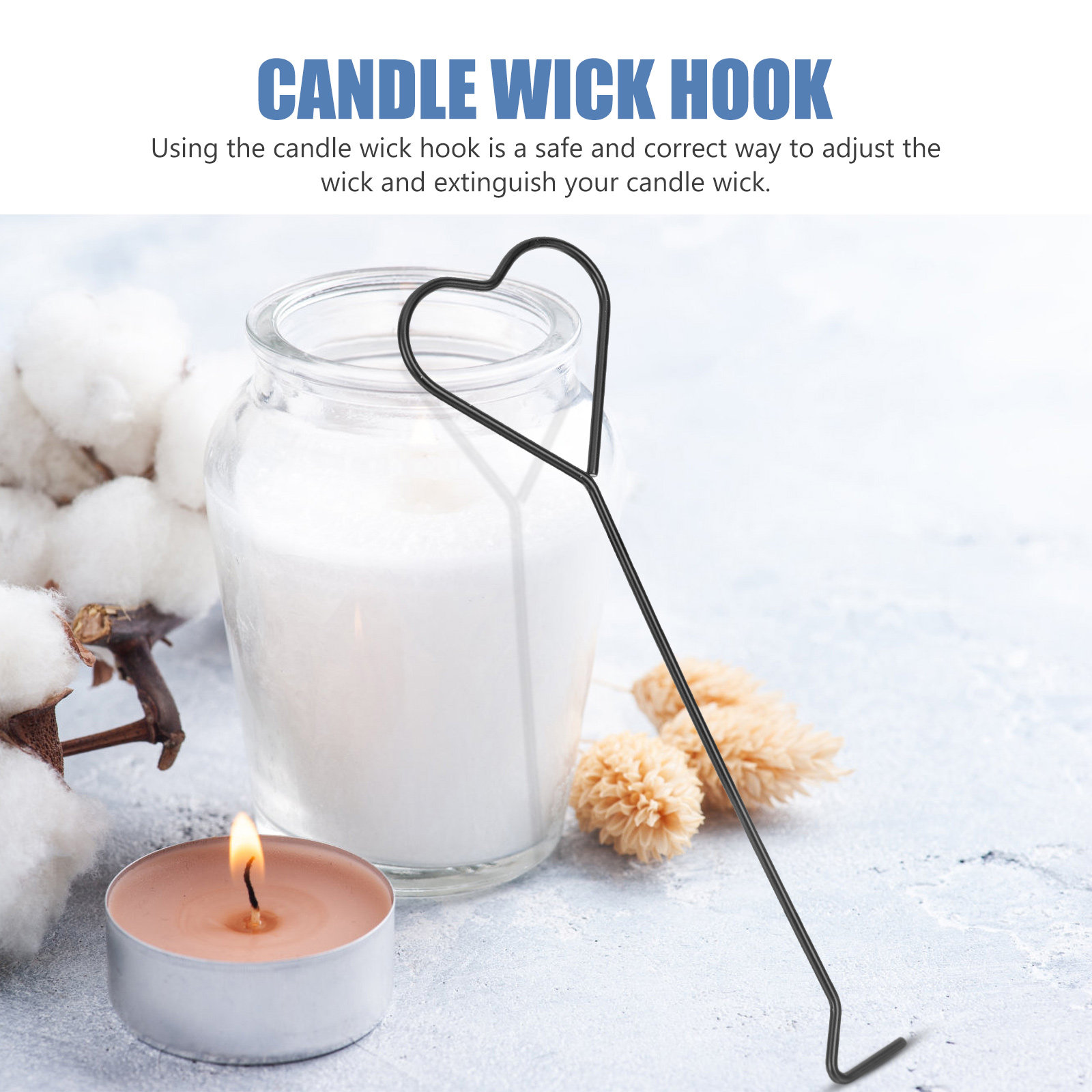 ที่ดับเทียนรูปหัวใจพร้อมด้ามจั - Wick Dipper Tool บทวิจารณ์และราคา